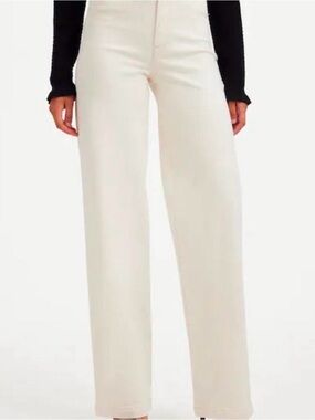 Madewell Emmett Wide-Leg White Jeans Size 27
